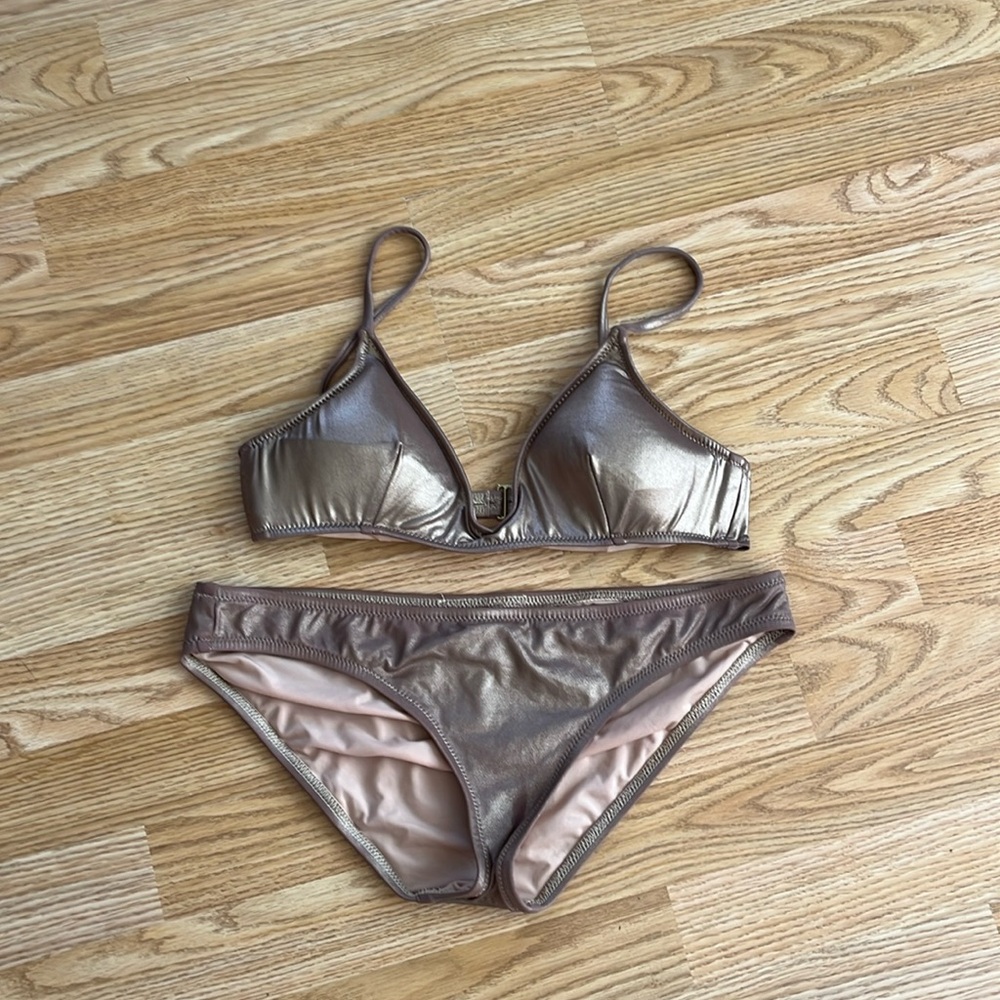 J. Crew Gold Bikini